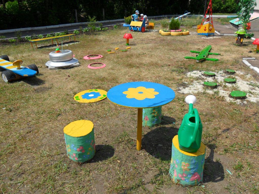 Детская площадка в саду своими руками фото и идеи